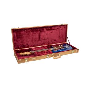 Crw520jmlg Crossrock Rectangular Wooden Electric Guitar Case For Jazzmaster And Jaguar