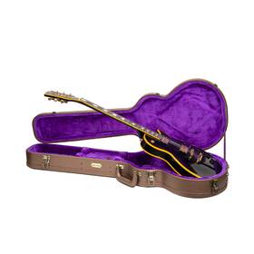 Crw520lcb Crossrock Designer Series-wood Case For Les Paul Electric Guita-chocolate Brown