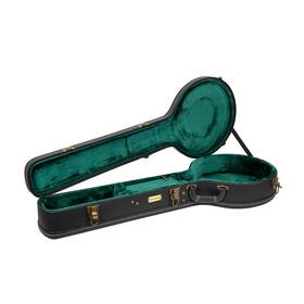 Crw520objbk Crossrock Openback Banjo Case 11 12.5 Inch Heavy Duty Black With Accessories
