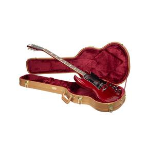 Crw520sg Crossrock Wooden Case For Gibson Sg Electric Guitars-security Lock