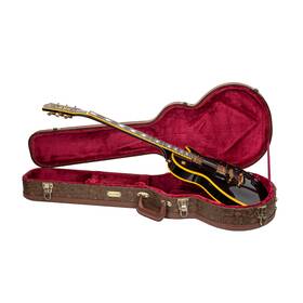 Crw530lbq Crossrock Designer Series- Wooden Case For Les Paul Electric Guita-blossom Brown