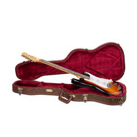 Crw530stbq Crossrock Universal Wooden Case For Stratocaster And Telecaster Electric Guitars