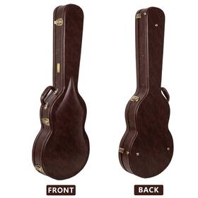 Crw620ja13br Crossrock 13 Inch Archtop Guitar Case For Gretsch Jet/penguin/chris Rocha-brown