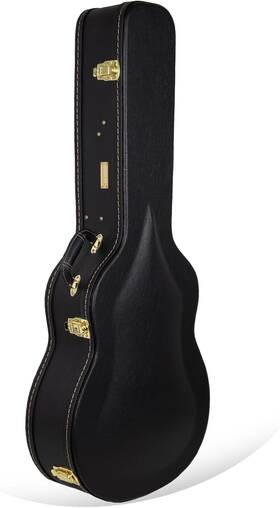 Crw620ja17bk Crossrock Hard Wood Case For 17 Inch Archtop Acoustic Jazz Guitars