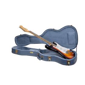 Crw630stsb Crossrock Wooden Case For Telecaster And Stratocaster Style Electric Guitars