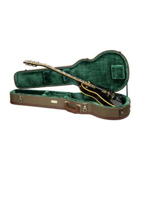 Crw720log Crossrock Master Series-wooden Les Paul Electric Guitar Case-olive Green Tweed