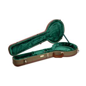 Crw720objog Crossrock Custom Molded Openback Banjo Case For 11 To 12 Inch Banjos Olive Green