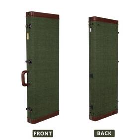 Crw760egn Crossrock Electric Guitar Case For Fender Stratocaster Telecaster-green Chevron