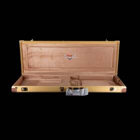 61fen039 Deluxe Used Fender Custom Shop G&g Hardshell Case Tweed With Tan Interior