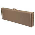 Dlx-jag-jazz-case-brwn Fender Deluxe Jaguar Jazzmaster Toronado Jagmaster Electric Guitar Case