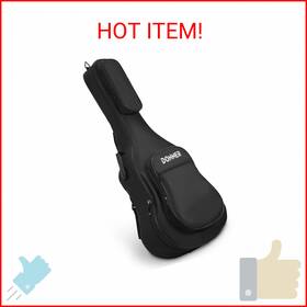 Dhwu2g388o7v Donner 40 41 Inch Acoustic Guitar Case 0.4 Thick Padding Sponge 600d Ripst