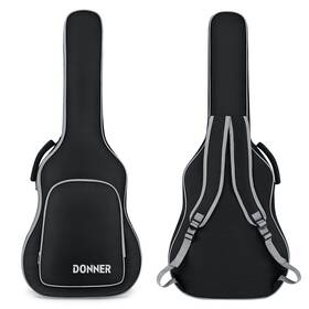 Ec2033 Donner 41 Inch Acoustic Guitar Bag Case 5mm Thick Padding Shockproof Lightweight Por