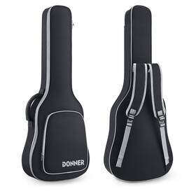 Ec2034 Donner 39 Inch Electric Guitar Case 5mm Thick Padding Sponge 600d Ripstop Wa
