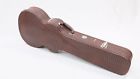 Ec-214 Allen Eden Brown Arch Top Les Paul Alligator Skin Hardshell