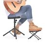 Ec1131-ca Donner Guitar Foot Stool Height Adjustable Rest Footstool 696536562541