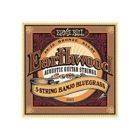 Ernie Ball P02063 Earthwood 5 String Banjo Strings 80/20 Bronze 9 20 Gauge