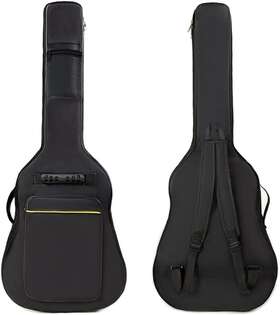 Evil Hair 696396539202 41 Inch Acoustic Guitar Gig Bag With Cotton Padded Waterproof Black