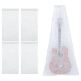 700745 Exircy 4 Pcs Guitar Dust Cover Non-woven Fabric Storage Bag White Breathable