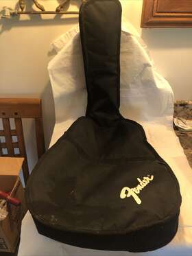 1010100010 Fender Guitar Case Bag Soft Inside Padded With Shoulder And Hand Strap