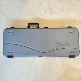 24019 Fender Deluxe Molded Tsa Strat/tele Case Silver/blue Mint