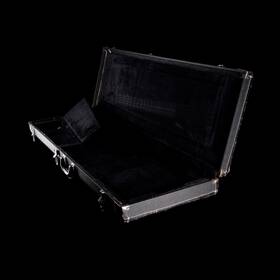 62fen007 Fender Used Wooden Bass Case Black Tolex