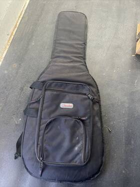 Fender 885978209958 Soft Guitar Case Padded Gig Bag Carry Handles Backpack Strap Black