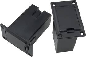 Fmhxg Pbbgabch-9v-b2 Pickup Battery Box 2pcs 9v Black Plastic Guitar Active Case Holder