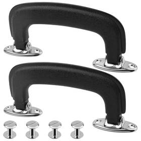 244706-us Foyods 2 Set Guitar Case Handle Luggage Handles Replacement - Carry Black