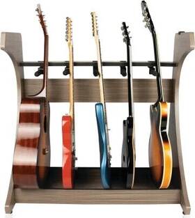 Gator 716408561714 Elite Five Electric/acoustic Guitar Rack Grey