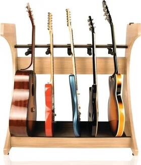Gator 716408561721 Elite Five Electric/acoustic Guitar Rack Maple
