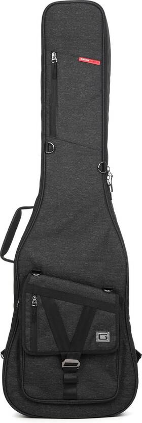 Gator Cases 445034763751 Transit Series Lightweight Bass Guitar Gig Bag With Back Pack Straps