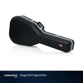 Cgat193-08 Gator Cases Deluxe Molded Guitar Case For Seagull S6 Original Slim