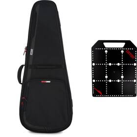 Gicon335bn1 Gator Icon Series 335 Guitar Gig Bag With Pocketboard - Black