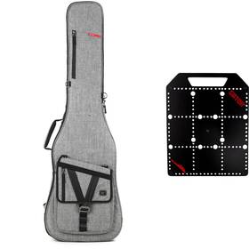 Gtbassgrybn1 Gator Transit Bass Guitar Bag With Pocketboard - Light Grey