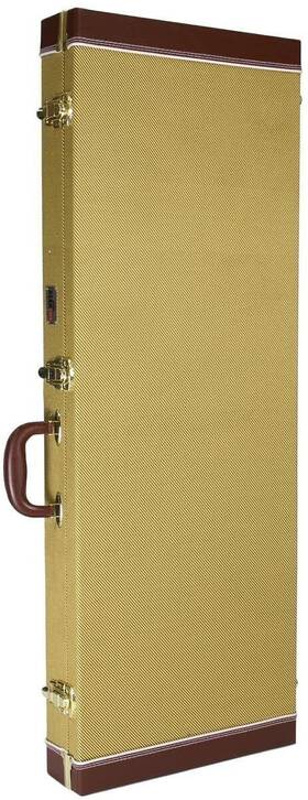 Gearlux 840262237307 Electric Bass Guitar Hard Case - Tweed