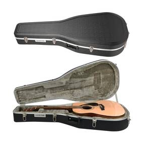 Ghostfire 764323284140 Abs Acoustic Guitar Case Portable Hard-shell With Lock Super Thick Fit F
