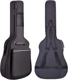 Gigkouki 40 41 Inch Guitar Case For Acoustic Guitars Soft 0.35inch Padded Ba
