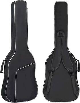 Gigbass01 Gigkouki Bass Guitar Bag Gig 0.35 Inch Backpack Padded Soft Case Padding Bla