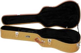Glarry 313048977914 41 Inch Acoustic Dreadnought Guitar Hardshell Carrying Case Microgroove Flat