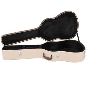 Glarry 629722700403 39 Inch Classical Guitar Hard Case Microgroove Flat Beige