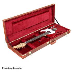 Glarry 629722701165 Guitar Square Pu Hard Case Fits St Tl Burning Fire 170 Style Electric