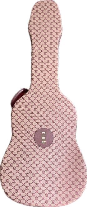 8091154308 Gucci Collectors Gg Original Canvas Monogram Guitar Bag Carry Travel Case New