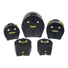 Hardcase 810784020343 Standard Pre-packed Drum Case Set Black #hstandard