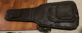 Hlb189 Harvest Fine Leather Brown Buffalo Nappa Electric Bass Guitar Gig Bag