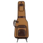 Hlg104 Harvest Fine Leather Buffalo And Canvas Electric Guitar Bag Beige