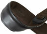 Hls317 Harvest Fine Leather Black Top Grade Nappa Long Guitar Strap