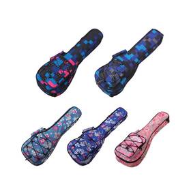 Flowers26 Hot Seal 10mm Waterproof Durable Colorful Ukulele Case Bag With Storage 26 Inch