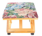 Id436 Imperial Home Floral Wood Adjustable Footstool Comfortable Folding 696567778539