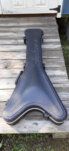 299-6101-506 Jackson King V / Randy Rhoads Hard Shell Molded Electric Guitar Case - Black