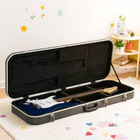 Juhomiee Jt-10913616 Electric Guitar Hardshell Case Fits Strat-style - Lockable Molded Padded Gray